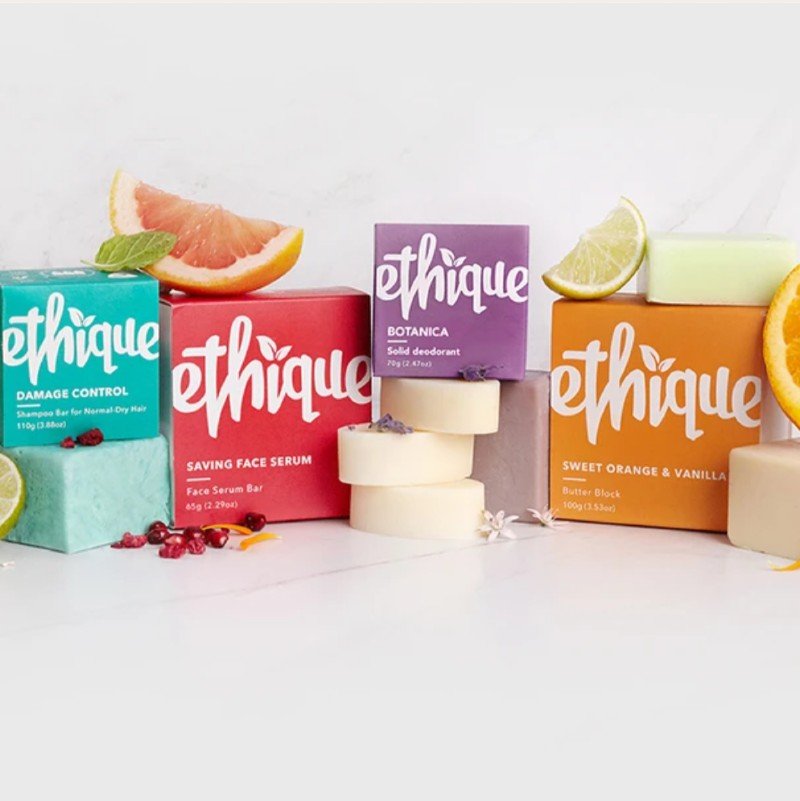 Ethique Plastic-free Shampoo and Soap