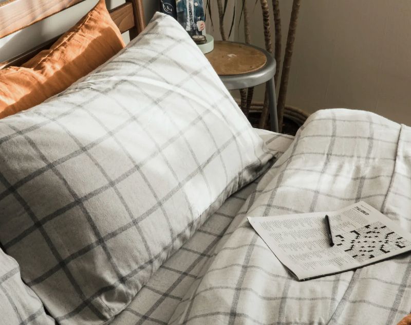 Huckberry Eco Flannel Sheets Organic Cotton Upcycled Fabric