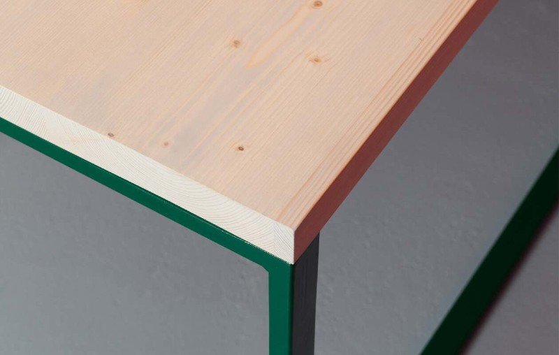 MAASTRICHT recycle wood desk detail