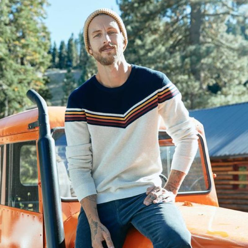 Marine Layer Sustainable Sweater Mens Organic Cotton Recycled Fabric