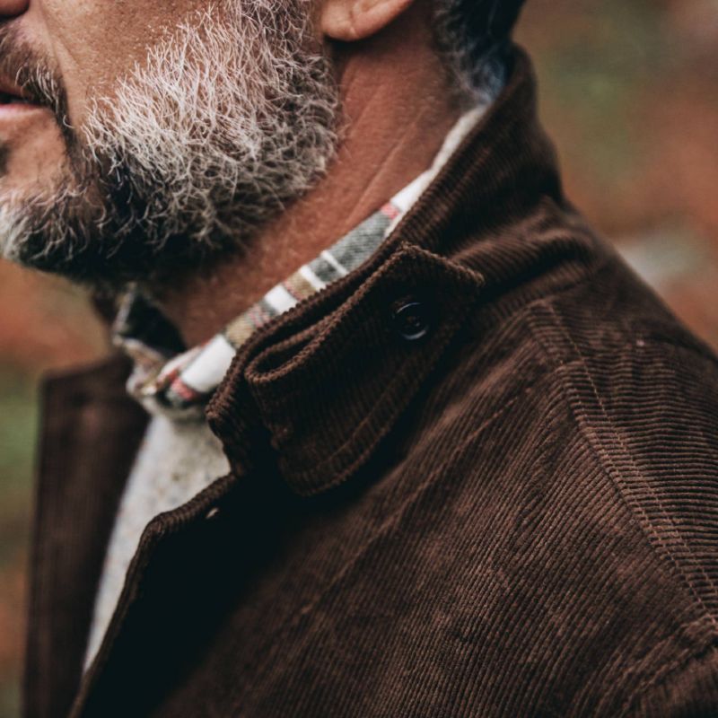 Men Sustainable Style Organic Cotton Jacket Detail