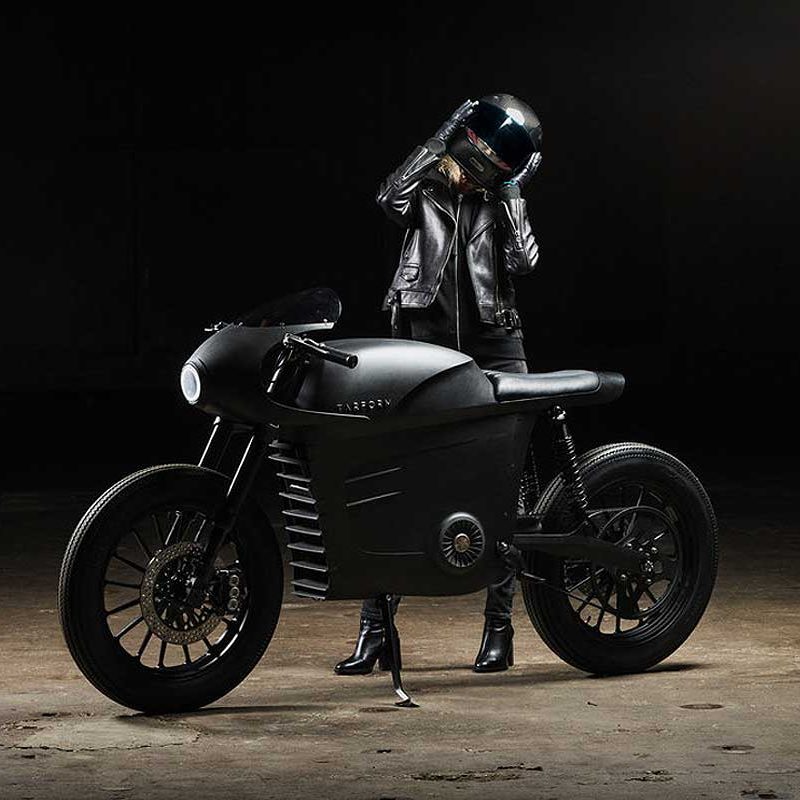 tarform electric motorcyle cafe racer sustainable mobility