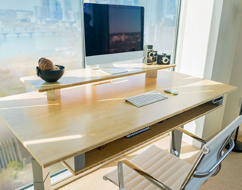 Terra 2S Eco-Friendly Xdesk sustainalby made bamboo recycled aluminum